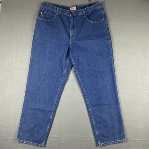 Vintage LL Bean Jeans Mens 40x32 Blue Denim Relaxed Fit‎ Baggy 100% Cotton